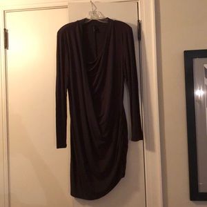 Stella Carakasi Dark gray drapey dress, size S
